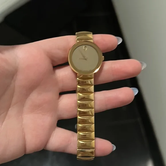 Movado Gold Watch Timeless Elegance in Accessories